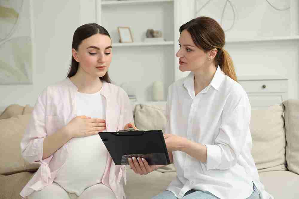 A woman discussing family planning with a fertility doctor in Temecula, CA.